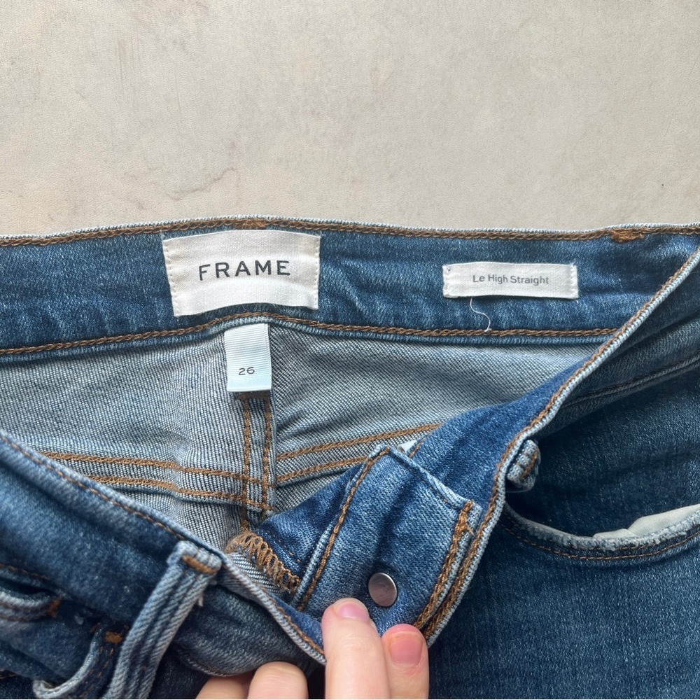 FRAME Le High Straight Jeans - Picture 2 of 6